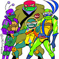 Turtle Aliens by riverhayashi