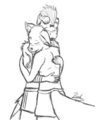 Digital Sketch - Hugs are the best
