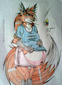 Nancy the pregnant vixen momma (Gift Art)