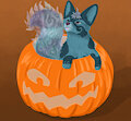 Dushka on Halloween by InvisibleCatDragon