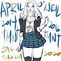 Schoolgirl April by riverhayashi
