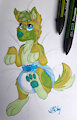 Green Pupper by Sneer