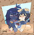 Love in the beach by Yarigami