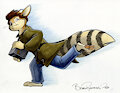 Kendall sneakin' by Toonfox!