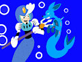 Skyller vs Splash Woman [RowserlotStudios1993] by MangledTheArcticWolf