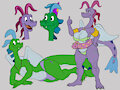 Zak & Wheezie Doodles by TriasTheDinoArtist