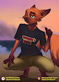 Nick Wilde (Zootopia fanart) by CrunchyBeast