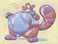 Blum FWOOMPS into August Again by SqueakyTheWolf