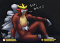Anthro Entei (Pokemon fanart) by CrunchyBeast