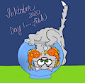 Inktober 2020...Day 1...Fish by GoldNGal
