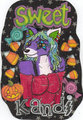 kandi halloween badge by kurse
