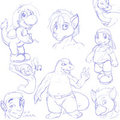 [Sketch] Random Doodles 6-16-2012