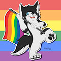 Pride Husky 🏳️&zwj;🌈