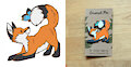 Fox and Butterfly Enamel Pin