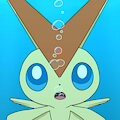 Victini swimming to you