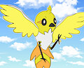 Fletchling oc by Cubona
