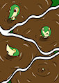 Snivy in quicksand