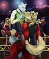 Dance Under the Fireworks by Howlfeiwolf