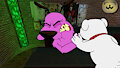 Courage's Arm Wrestle Match #1 by SexyCoyote