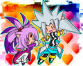 Chibi Gijinka Silver and Blaze