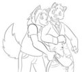 Daddy, I can't go like that ! by Loupy