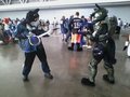 AC 2012 - Frostcat vs. (Furry) Master Chief: Mascot Standoff