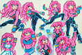 Sky's Fighting Moves Poses