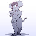 Posing Pachyderm by HimaChita