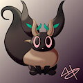 Phantump x eevee character by Axial