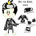 Dot the Biker Chick by RubberLappy