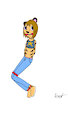 Roped up pop star