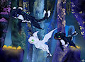 Night lights in hidden world by HamHam5