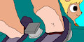 Noelle heelpopping pedal pumping in flats