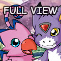 [Commission] Biyomon and Dorumon
