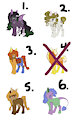 Halloween Pony Adopts