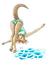 Diving Otter