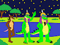 Stargazing After a Dip by gameboysage (Colored)