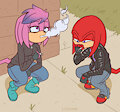 Knuckles and Julie-Su comm