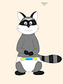 Raccoon in diaper by SebastianElZorro
