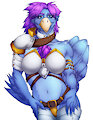 Indigo Bladebeak by epiklandia