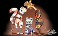 Partially spooky trio