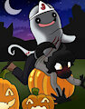 Spanking on halloween: John by YusukeNakamura