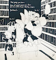 Maotober 01 - Library Maids by Stormdragonblueart