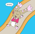 Valentina down the Slide