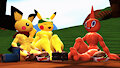 A Shocking Picnic with Friends by RoyThePichu