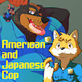 American and Japanese Cop by NKYN