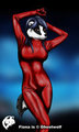 Fiona PVC Catsuit - Red