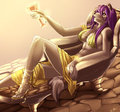 Commission - Fiona Poolside by Cursedmarked by Ghostwolf36