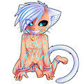 -Glowy cat says hello-