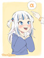 Gura Headpats (GIF) (Patreon Reward)